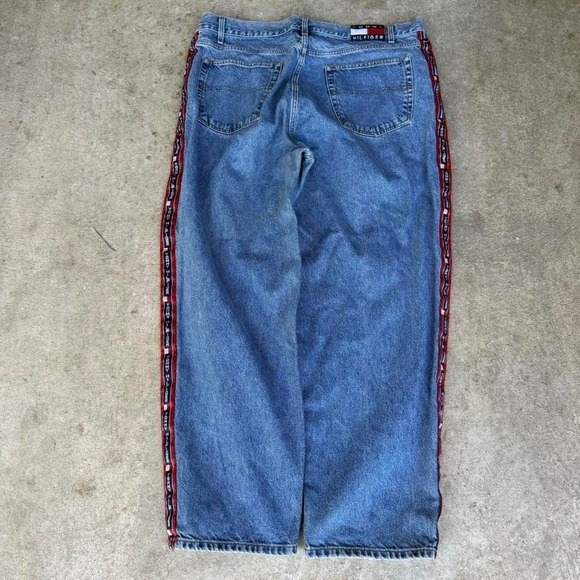 Tommy Hilfiger Other - Vintage Tommy Hilfiger Blue Denim Jeans Baggy Skater Streetwear 42x30